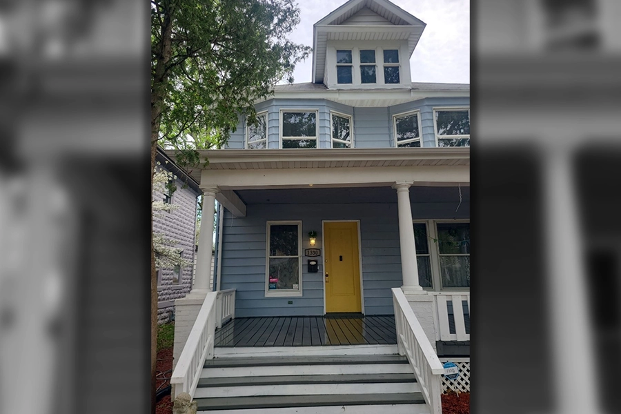 This is a photo of a house in Springfield, IL that was power washed by Petersburg Power Washing of Springfield, IL.